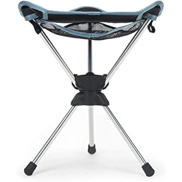GRAND TRUNK Compass 360° Swivel Camping Stool – Ultra-Light, Foldable & Rotating Travel Chair – Compact & Durable for Outdoors, Hiking, and Fishing – Black