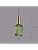MZStech Modern Chandelier Light,Gold Copper Pendant Light Socket with Green Glass Pendant Lamp Shade,LED Hanging Lamp