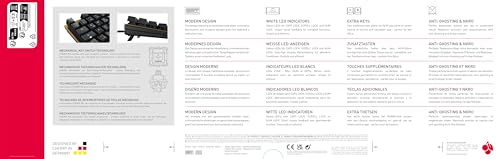CHERRY KC 200 MX, Mechanical Office Keyboard with Anodised Metal Plate, UK Layout (QWERTY), Wired, MX2A BROWN SWITCHES, Bronze/Black