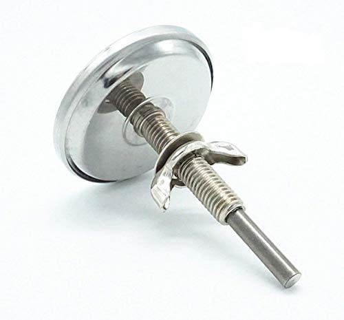 Denmay 01T08 DIA 6CM BBQ Thermometer Outdoor Barbecue Smoker Grill Stainless Steel barbecue thermometers, BBQ Temperature Gauge for Weber, Charbroil, Chargriller, Blooma, Brinkmann, kamado