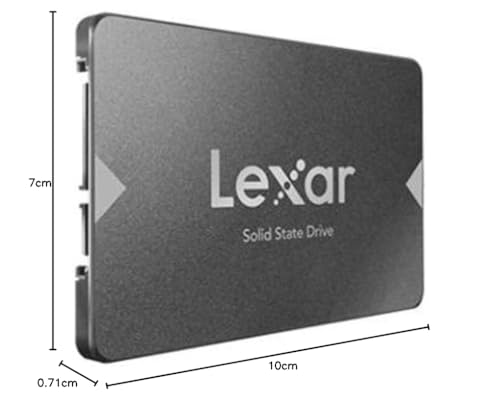 Lexar NS100 2.5” SATA III 6Gb/s Internal 256GB SSD, Solid State Drive, Up To 520MB/s Read, for Laptop, Desktop Computer/PC (LNS100-256AMZN)