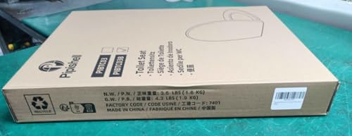 Pipishell Soft Close Toilet Seat, Toilet Seat with Quick Release for Easy Clean, Simple Top Fixing, Standard Toilet Seats White with Adjustable Hinges, O Shape