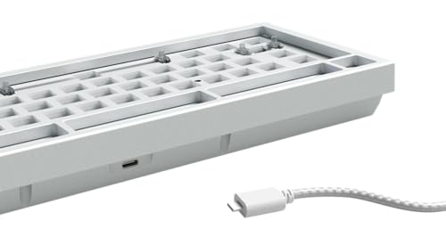 Glorious Gaming GMMK PRO 75% Barebones (Frame Only) - Modular Mechanical Gaming Keyboard, TKL Size (75%), 1.5kg Frame, RGB, Customisable, 5-Pin Switch Support, International/ISO Layout - Black Slate