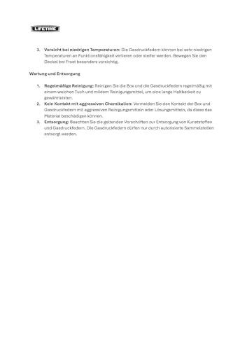 LIFETIME Plastic Wood Grain Textured Storage Box Desert Sand/Grey, 151x72x69 cm