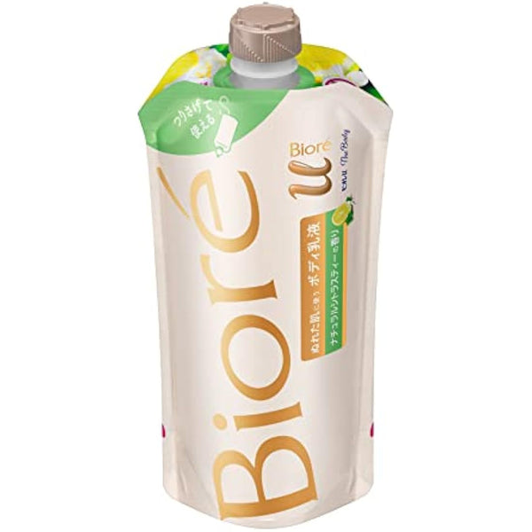 Biore U The Body Milky Lotion For Wet Body - Refill - Natural Citrus Tea