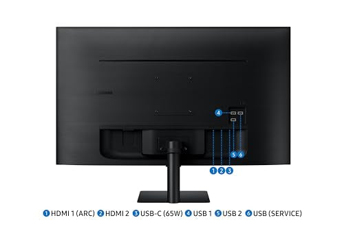 Samsung LS43DM702UUXXU 43" 4K Ultra HD HDR10 Smart Monitor with Speakers - 3840x2160, USB-C, HDMI, WiFi, Bluetooth, Smart Hub for TV streaming, Catch Up Apps and Gaming Hub
