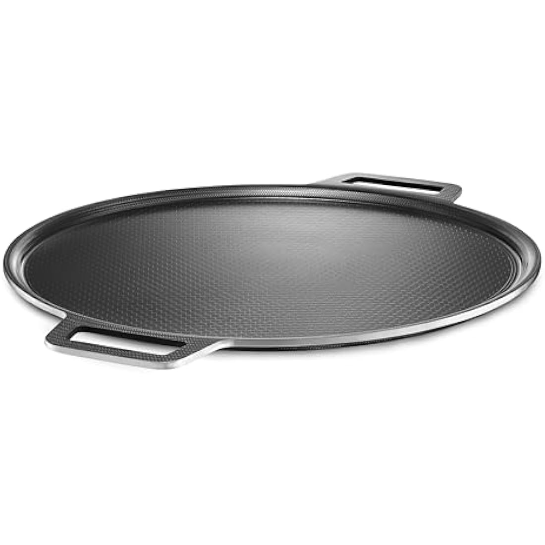 HexClad Hybrid Nonstick Pizza Steel for Pizzas and Flatbreads Up to 35 cm, Dishwasher-Friendly, Oven and BBQ-Safe Up to 480°C