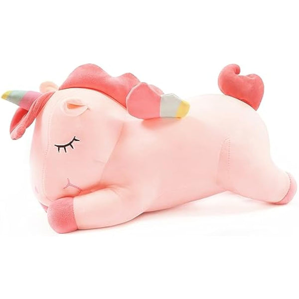 Unicorn Stuffed Animal Toys Cute Soft Unicorn Plush Hugging Pillow with Rainbow Wings Kawaii Toy for Kids Girls(Pink, 30cm/11.8Inch)