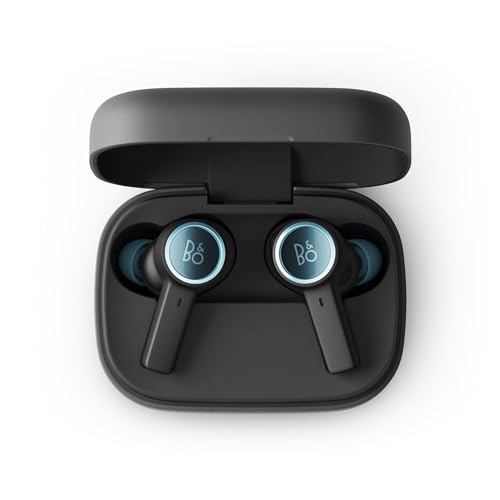 Bang & Olufsen Beoplay EX - High-end Wireless Bluetooth Noise Cancelling Earphones, Playtime Up to 28 Hours, Waterproof Wireless Earbuds for Work, Sport and Play with Charging Case - Black Anthracite