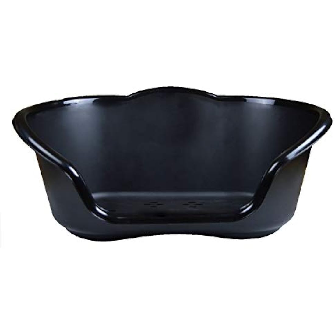 YoL Heavy duty plastic waterproof small pet dog cat puppy bed basket black