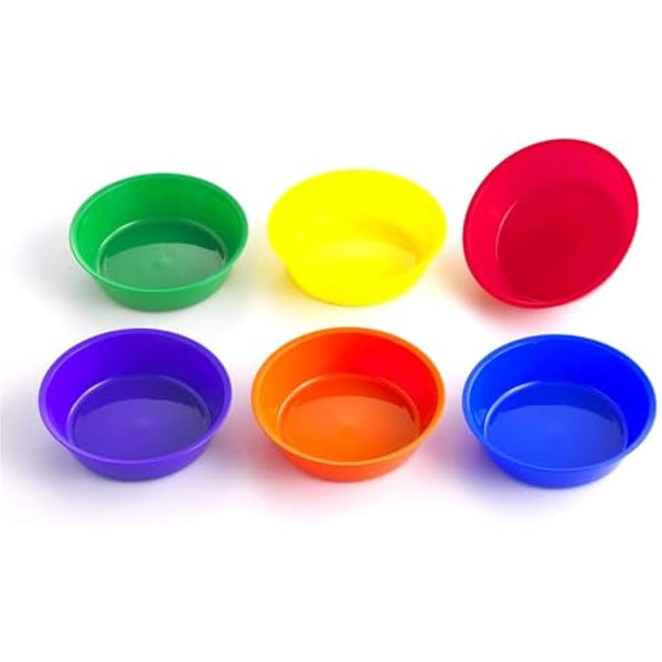 a2bsales Sorting Counters Starter Packs - Early Learning & Motor Skills Maths Toy - SEN Montessori (Sorting Bowls - 6 Pk)