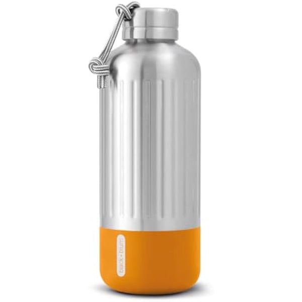 Black+Blum Explorer Insulated Bottle - Stainless Steel Leak Proof Water Bottle with Carry Loop - BPA Free Drinks Bottle for Hot or Cold Drinks, Hiking and Gym - Orange, Large 850ml