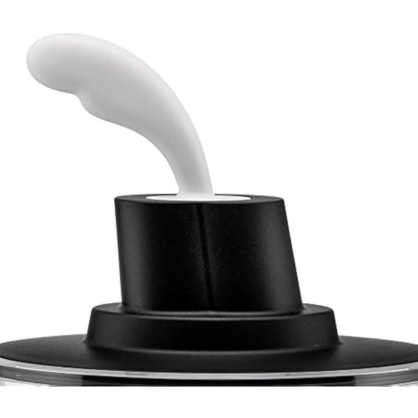 Alessi Ship Shape Container with Small Spatula in 18/10 Stainless Steel and Thermoplastic Resin, Black, 15,5cm