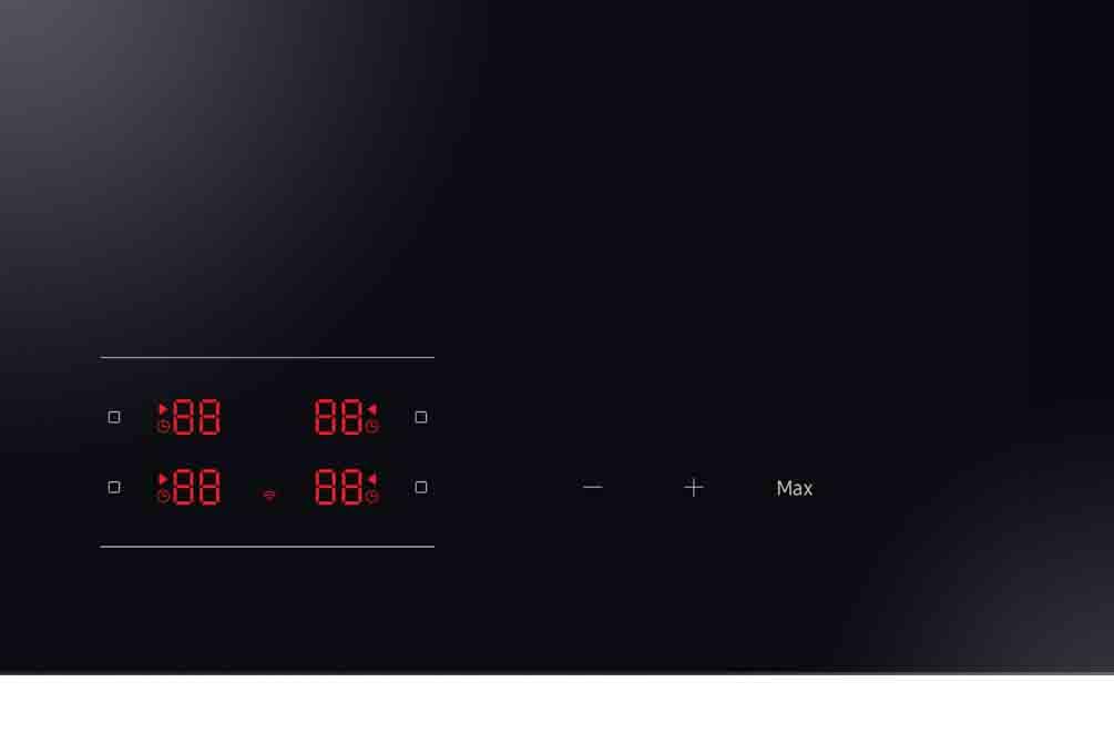 Samsung Slim Fit Induction Hob NZ64B4015FKU1 with Oval Ring and Remote Monitoring, Black