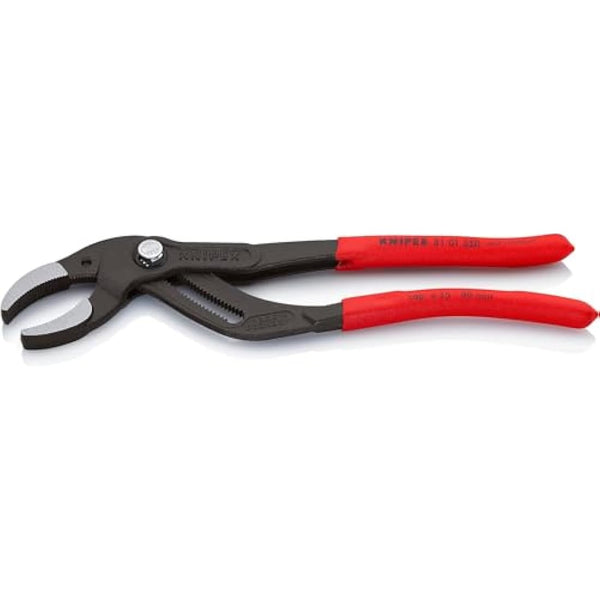 Knipex Siphon and Connector Pliers black atramentized, with non-slip plastic coating 250 mm 81 01 250