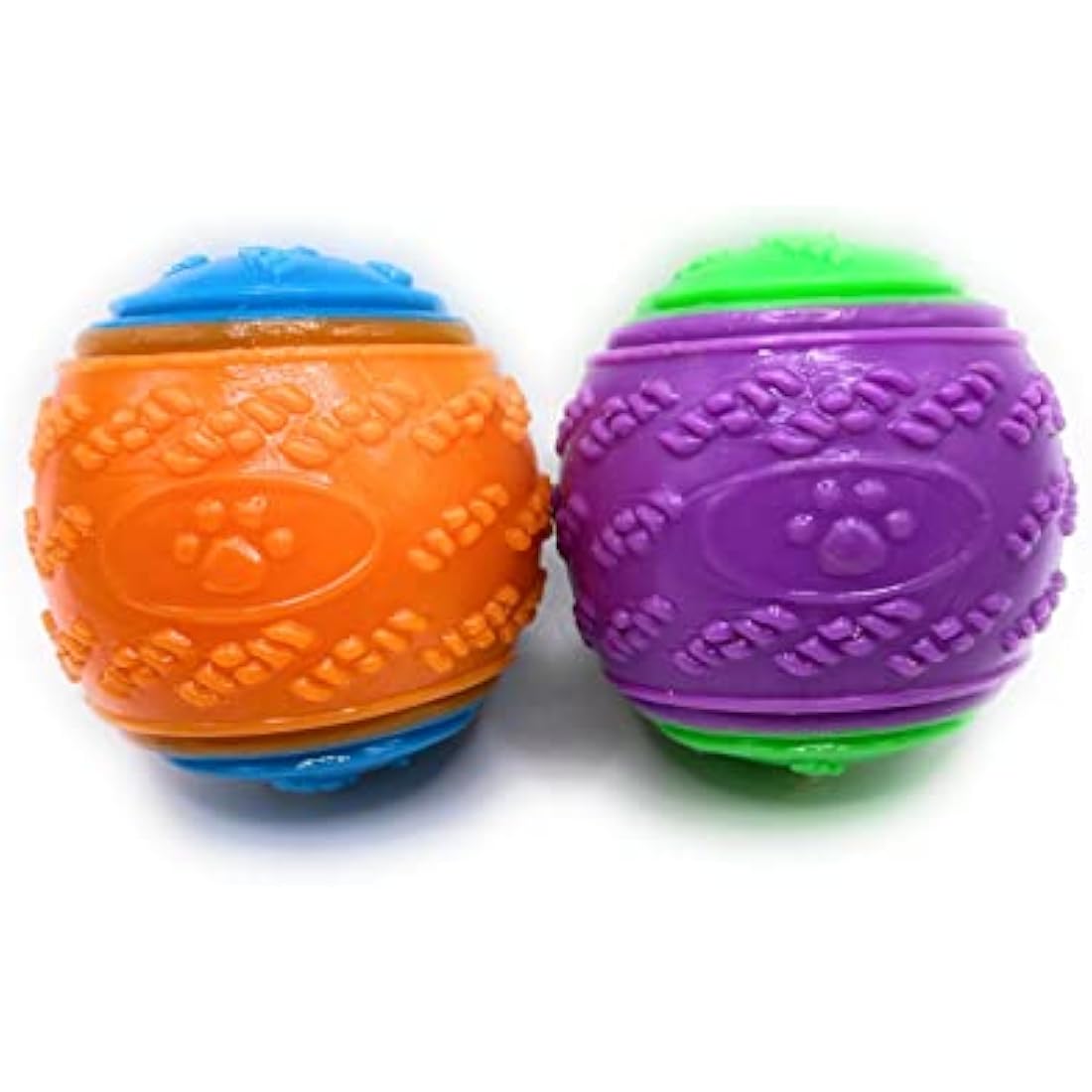 MATCHLESS Dog Beautiful New Amazing Scooby-Doo Durable Squeaky set of 2 Ball Play Fun Enjoyment Gift-Assorted, for All Breed Sizes
