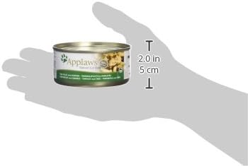 100% Natural Wet Cat Food, Tuna Fillet and Seaweed in 156 g Tin (Pack of 24)