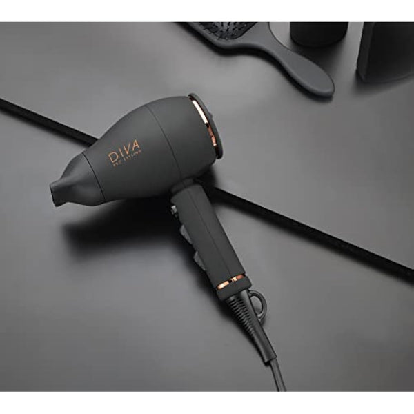 Diva Pro Styling Intenso 4000 Pro Compact & Lightweight Hairdryer Black