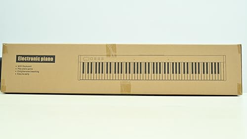 OYAYO 88 Key Digital Piano Full Size Semi-Weighted Keys, Complete Bundle Includes Double X Stand, Travel Bag, Touch Sensitivity Portable Keyboard for Beginners and Musicians on the Road