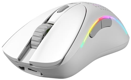 Glorious Gaming Model D Wired Gaming Mouse - 68g Superlight Honeycomb Design, RGB, Ergonomic, Pixart 3360 Sensor, Omron Switches, PTFE Feet, 6 Buttons - Glossy Black