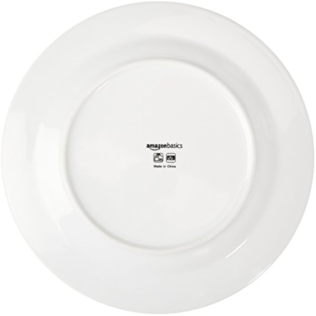 Amazon Basics Cafe Stripe Dinnerware Set with 16-Pieces - Black