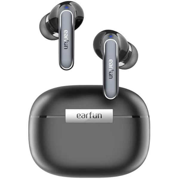 EarFun Air 2 Wireless Earbuds, Bluetooth 5.3 Earphones with Hi-Res Sound, LDAC Codec, 10mm Wool Drivers, Multipoint Connection, 4 Mics ENC Clear Calls, IPX7 Waterproof, App Customization, 40H Playtime