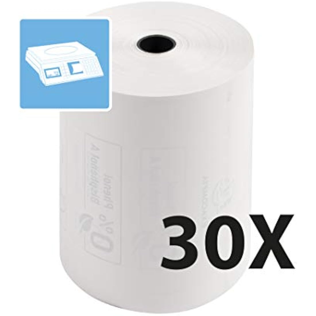 Exacompta - Ref. 43824E - 1 Reel for scale 80x60mm - 44m - 1 thermal ply 55g/m2 without Phenol. - White