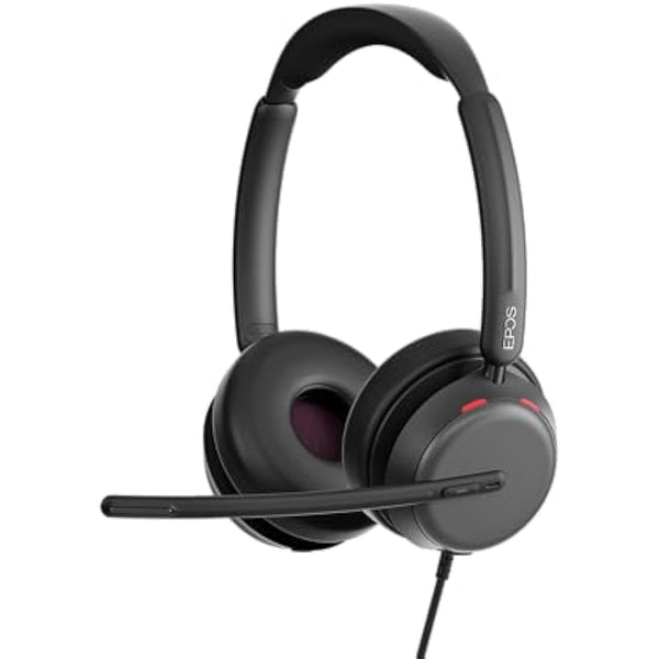 EPOS IMPACT 860T ANC Dual-Sided Wired Headset with Active Noise Cancellation, Microsoft Teams Certified, USB C and USB A, Super Wideband Audio, Ideal for Office Calls, Zoom, Home & Hybrid Work