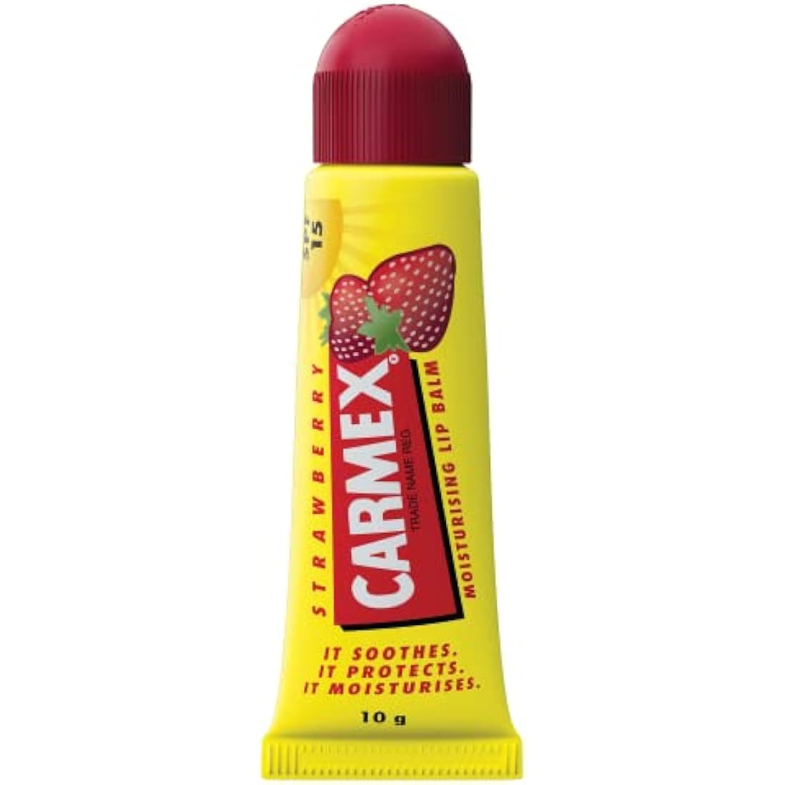 CARMEX Limited Edition Keyring Set with Strawberry Lip Balm Tube | Softens & Hydrates Lips