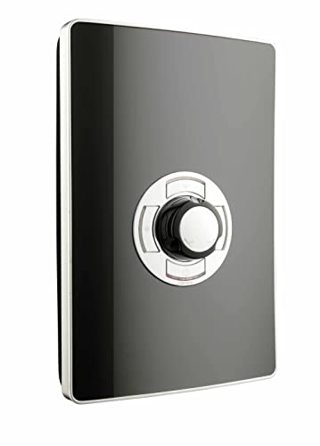 Triton Showers Collection 2, Shower Electric, 8.5 KW, Triton Aspirante, Black Gloss, Electrical Showers, with Showerhead and Anti Twist Hose, Bathroom Showering Unit