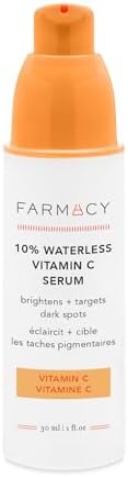 Farmacy 10% Vitamin C Serum for Face - Waterless - Dark Spot Remover for Face - Antioxidant with Ferulic Acid (30 ml)