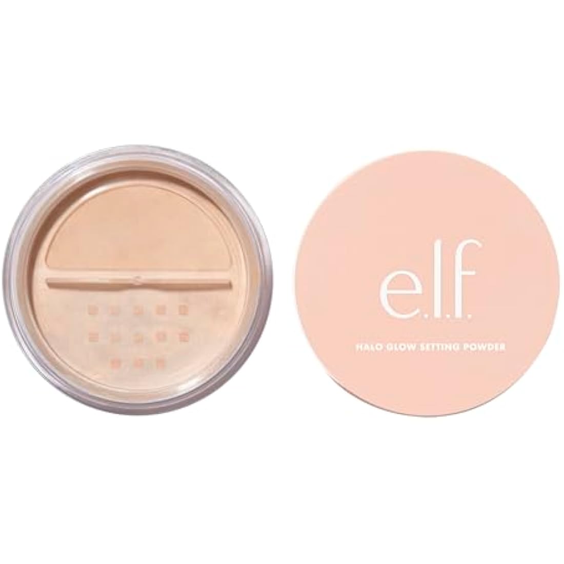 e.l.f., Halo Glow Setting Powder, Silky, Weightless, Blurring, Smooths, Minimizes Pores and Fine Lines, Creates Soft Focus Effect, Medium, Semi-Matte Finish 6.8g