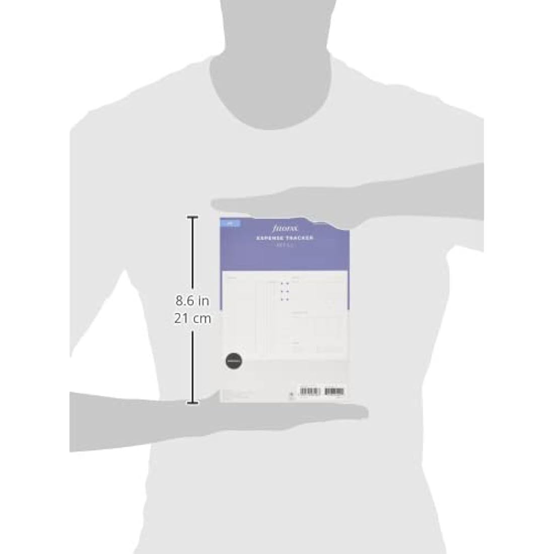 Filofax A5 Organiser Expense Tracker Refill, White