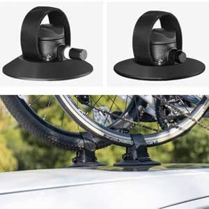ROCKBROS Suction Bike Rack Car Roof Bike Rack Bicycle Carriers for Cars Roof Bicycle Holder Roof Mounted Quick Release Aluminium Alloy with Sucker