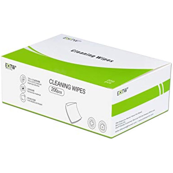 200pc Alcohol Cleaning Phone Wipes - EOTW Cleaning Screen Glasses Wipes Individually Wrapped, Disposable Cleaning Wipes Phone Laptop Use Tiny Size 6cm x 6cm