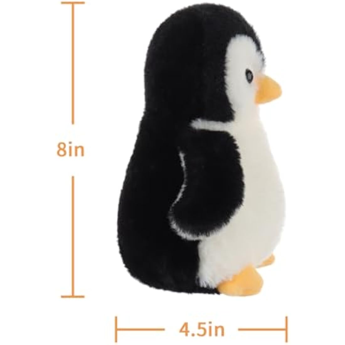 Apricot Lamb Soft Toys Plush Black Penguin Stuffed Animal Soft Cuddly Perfect for Child (Black Penguin, 8 Inches)