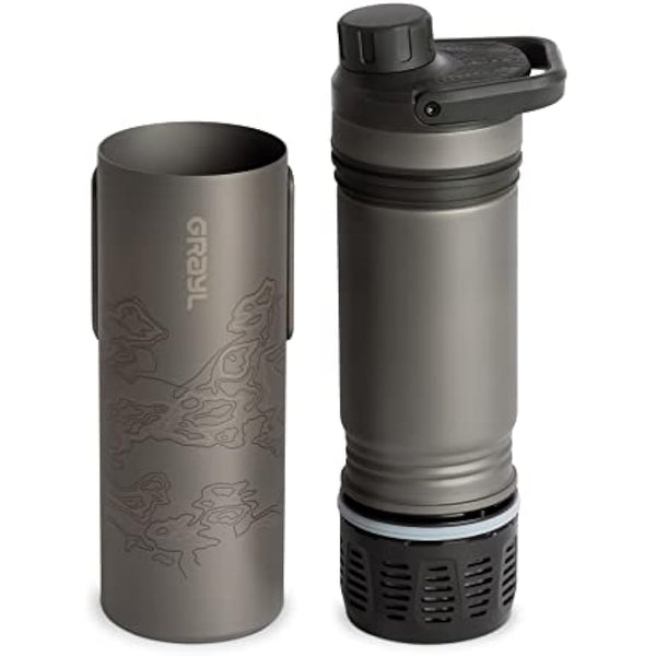 GRAYL UltraPress Titanium Water Purifier - Covert Black