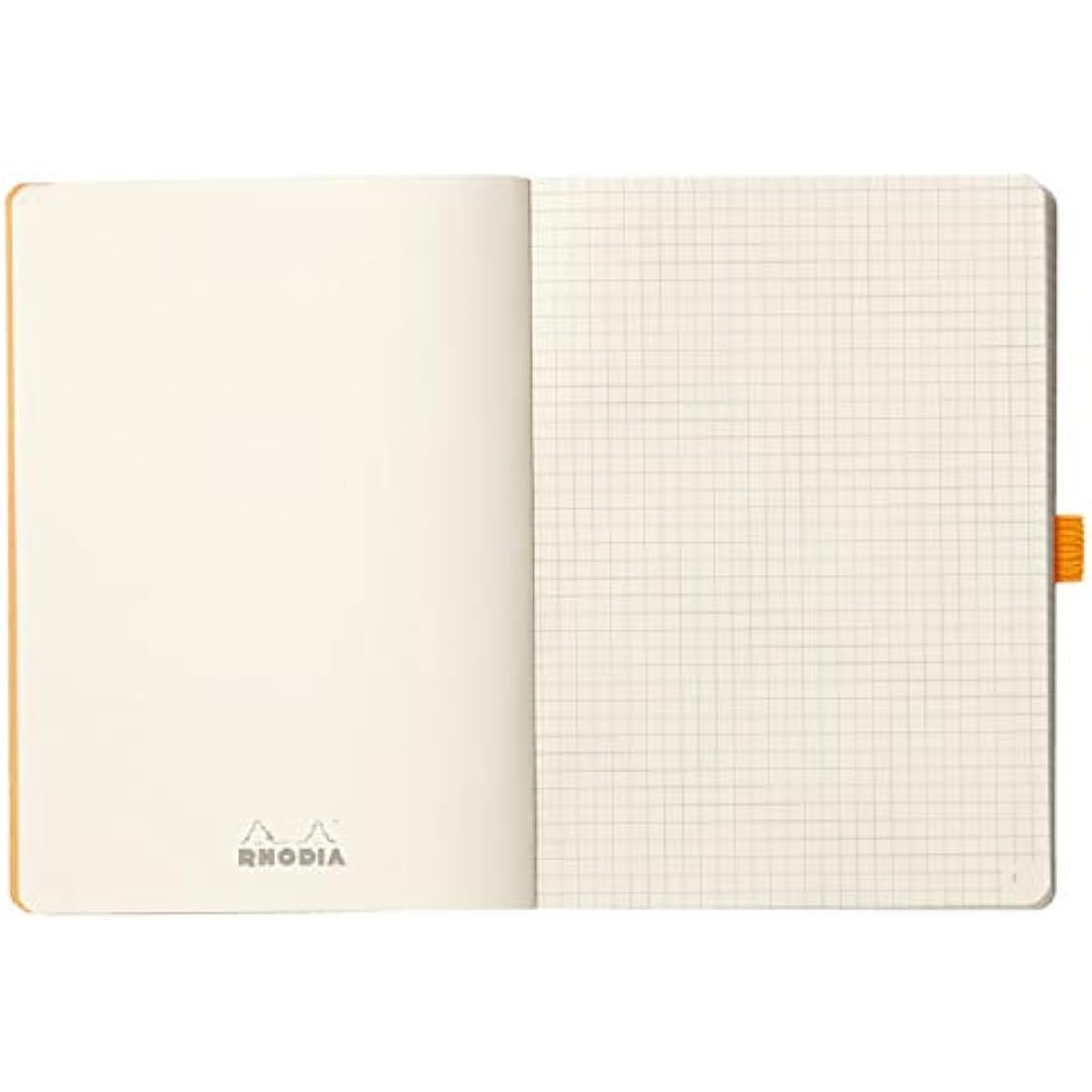 RHODIA 117772C - Soft Notebook Bullet Journal Goalbook Raspberry - A5 - Small Squares - 240 pages - 90g Ivory Clairefontaine Paper - 2 Ribbons, Elastic Closure - Faux Leather Cover
