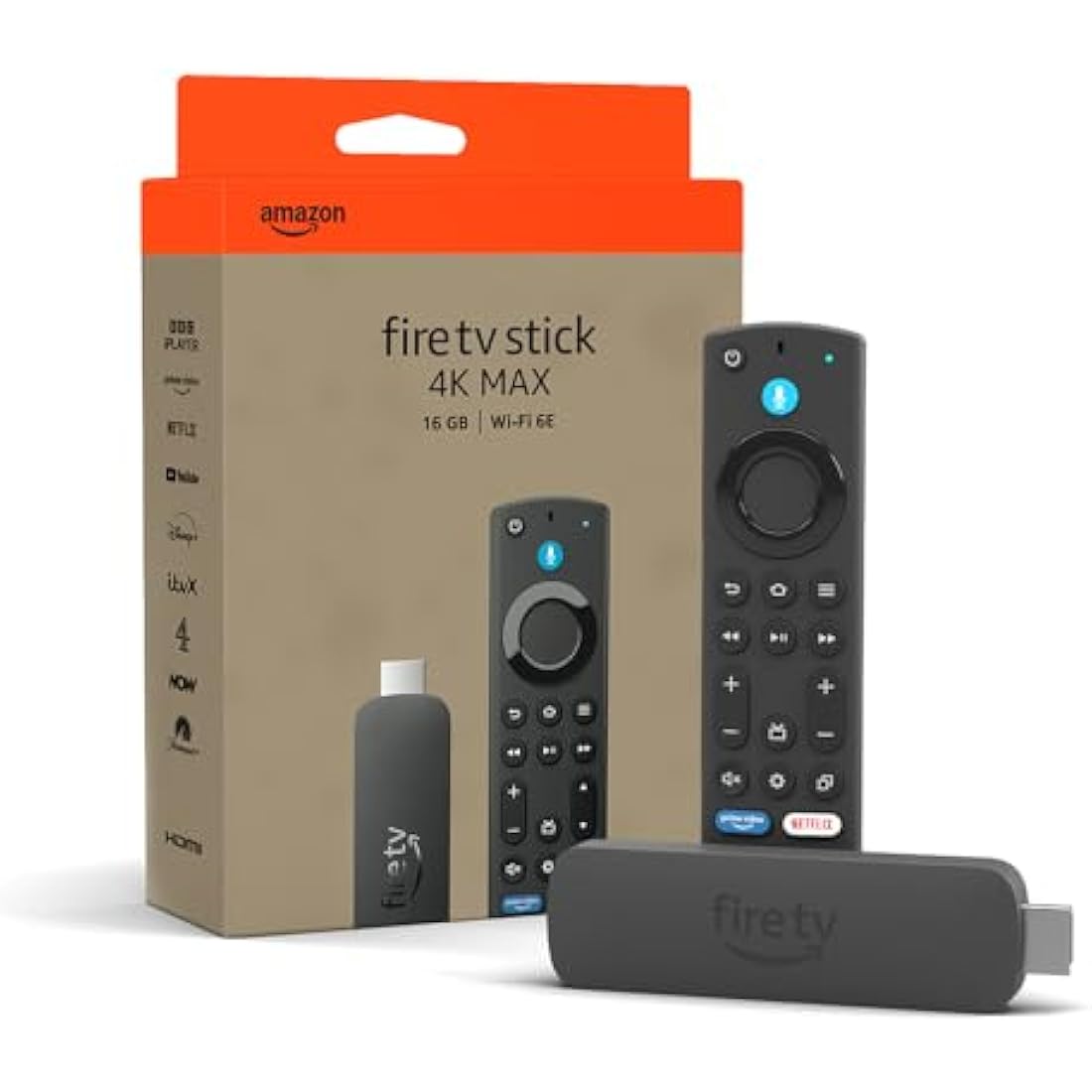 Amazon Fire TV Stick 4K Max (Newest gen), supports Wi-Fi 6E, Ambient Experience