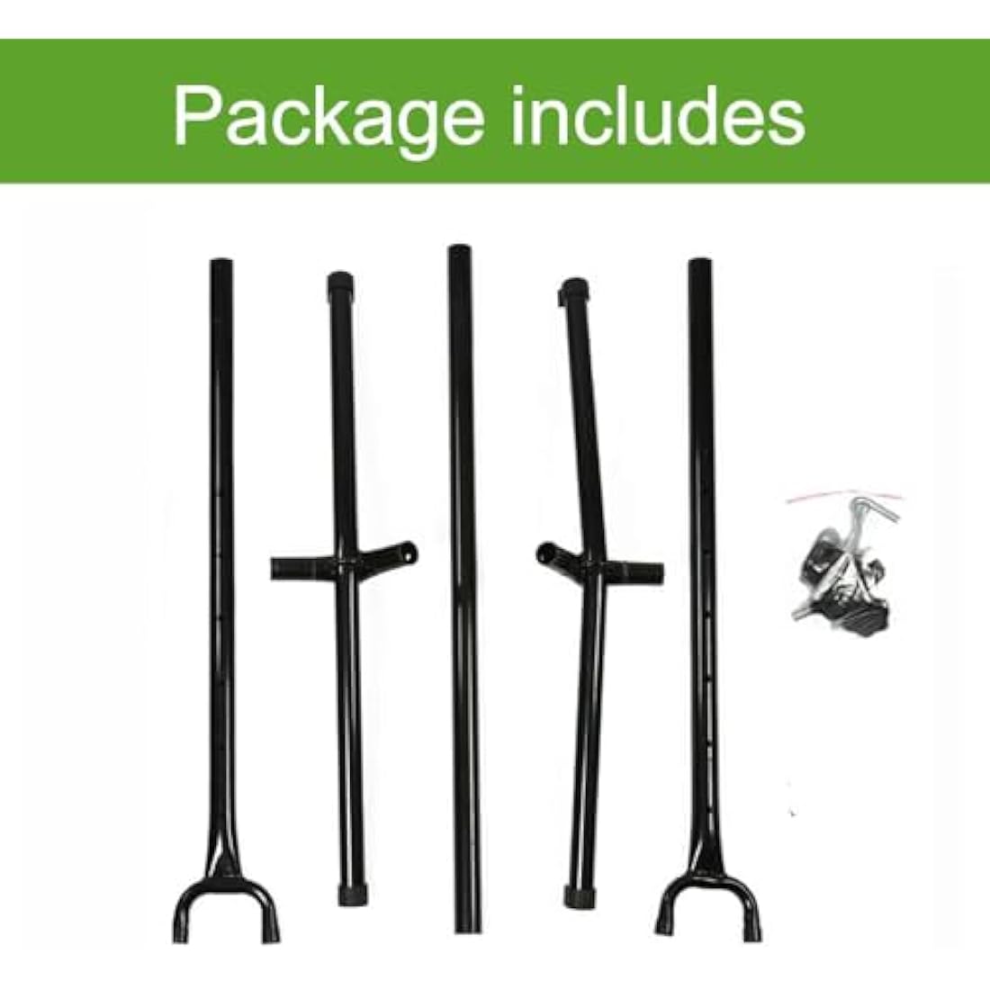 Goutime Portable Hammock Stand with Carry Bag, Fits Hammocks 9 Feet Long,550lb Capacity Black,Hanging Chair Stand,frame stand,for String-style, Brazilian-style, Flat-style【 Not