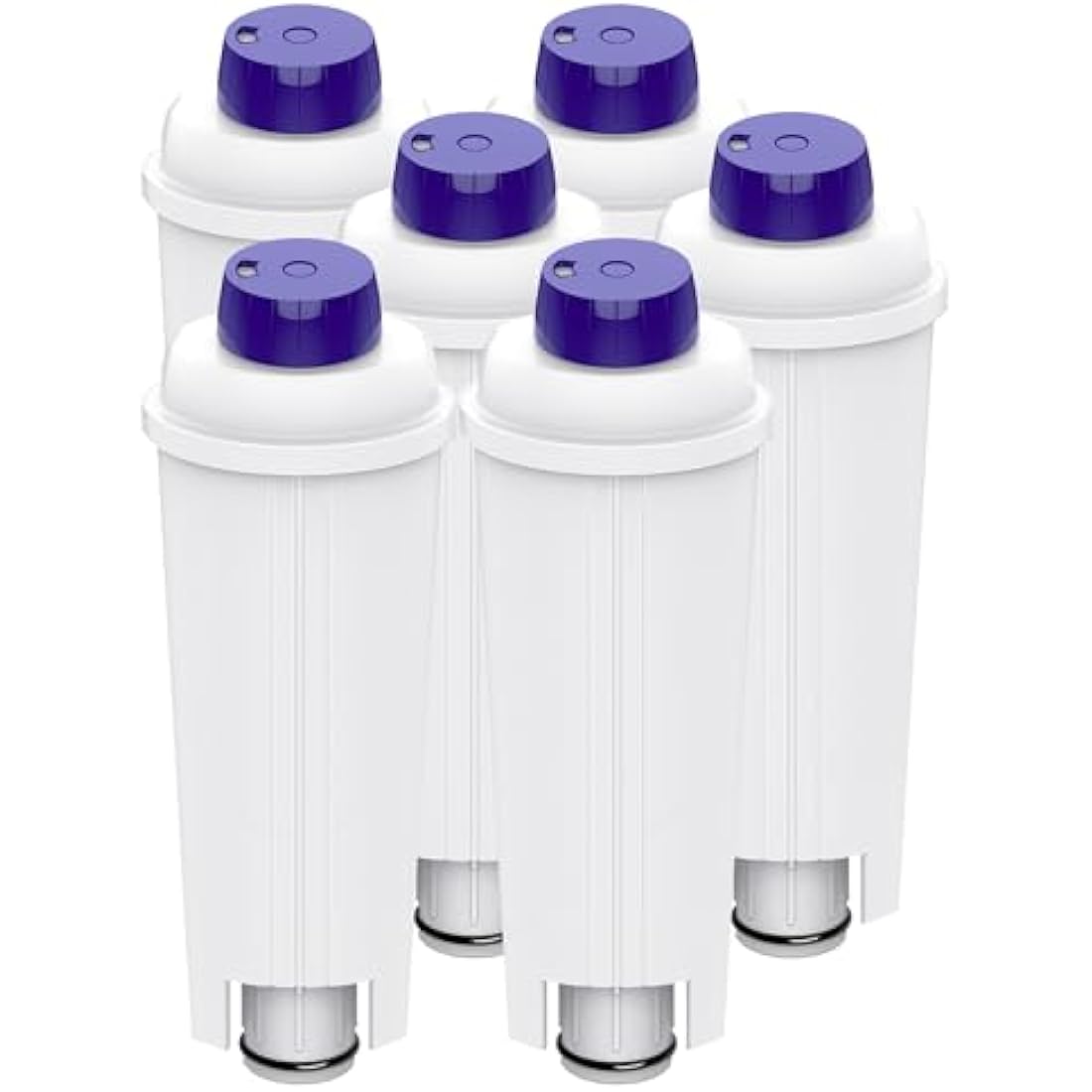 Aiitomg 6PCS Water Filter for Delonghi Replacement Coffee Machine Water Filter with Activated Carbon Softener for De'Longhi ECAM, ETAM, EC, BC Series