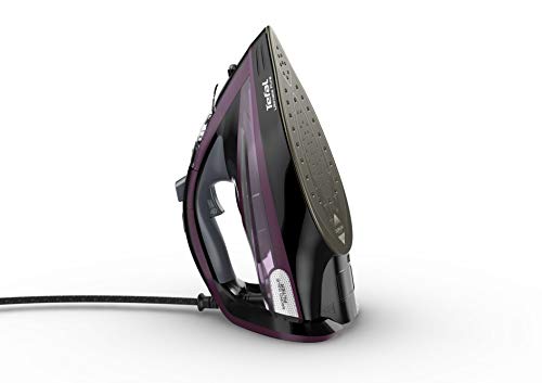 Tefal Ultimate Pure Steam Iron, 3100W, 260g/min Steam Boost, 350ml Water Tank, 3m Cord, Non-Stick Durilium Soleplate, Anti Scale, Anti-drip, Black and Rose Gold FV9845G0
