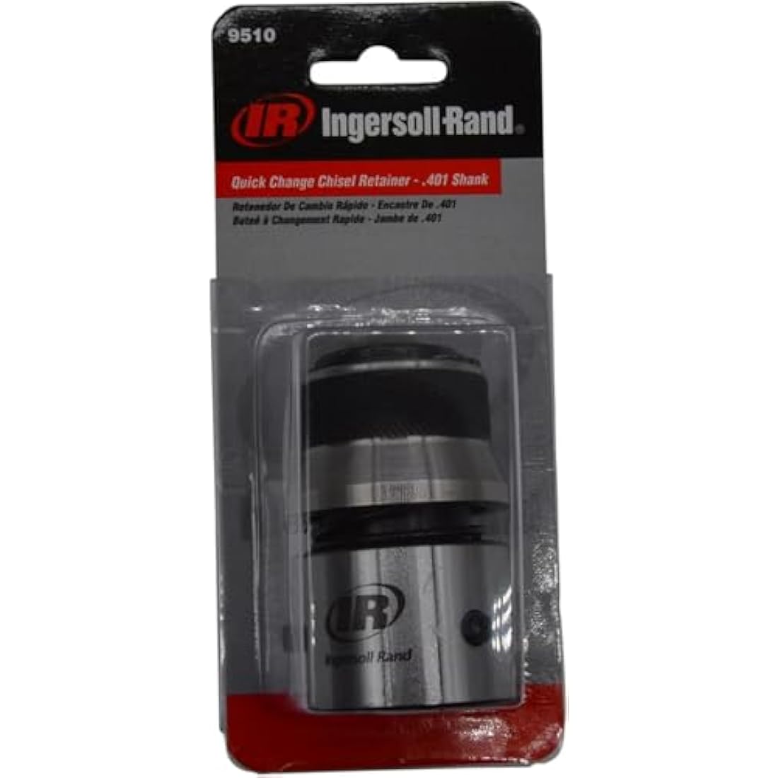 Ingersoll Rand Air Hammer 9510, Quick Change Holder, Accessory for Electric Jackhammer for Holding chisels, Chrome/Silver