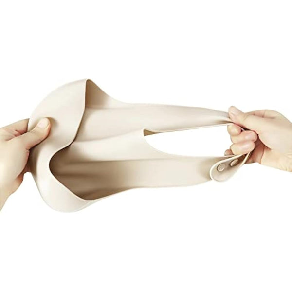 PandaEar 3 Pack Silicone Bibs for Babies & Toddlers, Waterproof Baby Bibs 6-12-18 months for Weaning, BPA Free Adjustable Baby Feeding Bib with Large Pocket Food Catcher