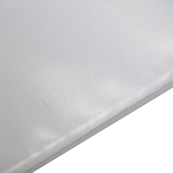 eco-eco A2 Size 50% Recycled 20 Pocket Clear Presentation Display Book, Storage Case Portfolio Art Folder with Plastic Sleeves, eco103