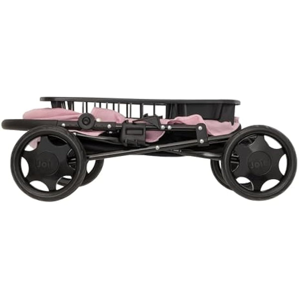 Joie Junior Classic Pram & Parasol Age 3+ | Toy Travel System with Changing Bag, Adjustable Hood & Storage | Pushchair & Pram Playset for Kids | My Girl Doll Accessories