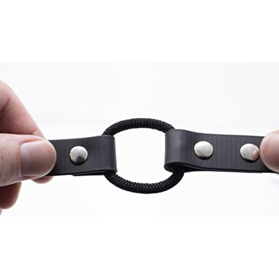 Educator Quick Snap Bungee Dog Collar, Biothane, Waterproof, Odorproof, Easy Connect and Disconnect Clasp and D Ring with Comfort Bungee Loop, Adjustable for Custom Fit, 3/4-Inch, Black