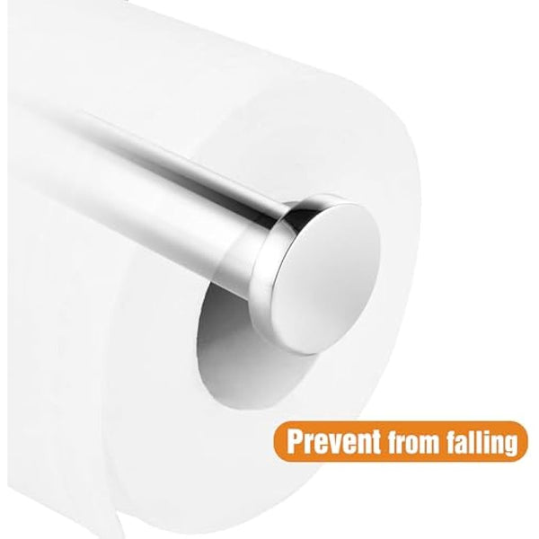 HITSLAM Toilet Roll Holder Wall Mounted SUS 304 Stainless Steel Chrome Toilet Paper Holder Waterproof Rotateproof Tissue-Holder for Bathroom,Silver