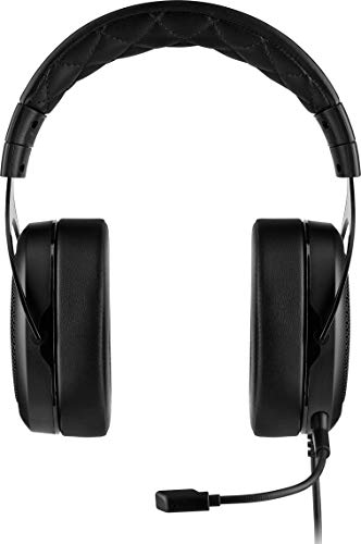 CORSAIR HS55 SURROUND Lightweight Multiplatform Wired Gaming Headset – Dolby 7.1 Surround Sound – iCUE Compatible – PC, Mac, PS5, PS4, Xbox, Nintendo Switch, Mobile – Carbon