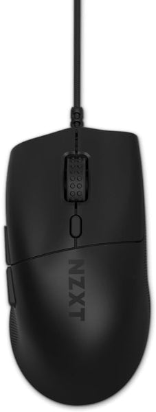 NZXT Lift 2 Ergo | Lightweight Ergonomic Wired Gaming Mouse | Lightweight 61 g Design | 8K Polling Rate | Optical Switches | 26K DPI Optical Sensor | 100% PTFE Feet | Black